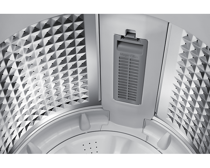 SAMSUNG 8 Kg 5 Star Inverter Fully Automatic Top Load Washing Machine (WA80BG4441BD, Diamond Drum, Dark Grey)