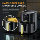 Prestige Nutrifry 4.5L Digital Electric Air Fryer (1200 Watts) | 80% Less Oil Consumption for Healthy Cooking | Durable ABS Plastic Body, Non-Induction Base | Compact 33cm Design | Model: Nutrifry 4.5 L-41411