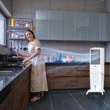 SYMPHONY DIET 35T Personal Tower Air Cooler | Slim & Tall Design | 35-Litre Tank Capacity | 165W Power Consumption | Suitable for Rooms up to 15 m² | Auto Louver Movement | Powerful Blower | Cellulose Cooling Media | Cool Flow Dispenser