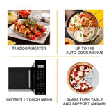Whirlpool 20L Convection Microwave Oven with Smart Fry & 118 IntelliCook Menus (Black,Zero Oil Cooking, Stainless Steel Cavity, Feather Touch Control)- 50051