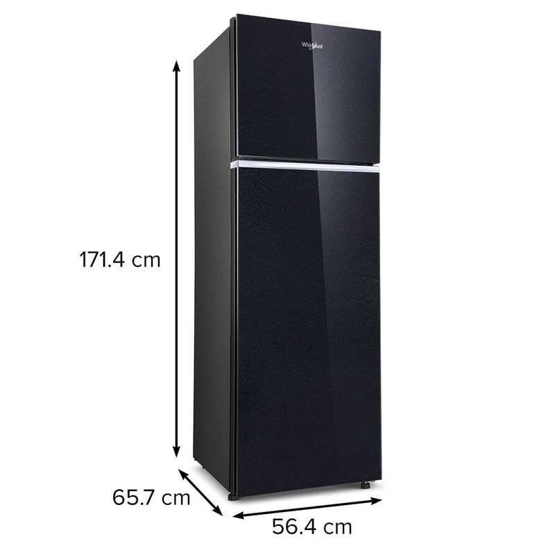Whirlpool Neofresh 235L 2 Star Glass Finish Frost Free Double-Door Refrigerator (Wine Peony, 2026)| Freestanding Double Door Fridge | Side Pocket Handle | 22328