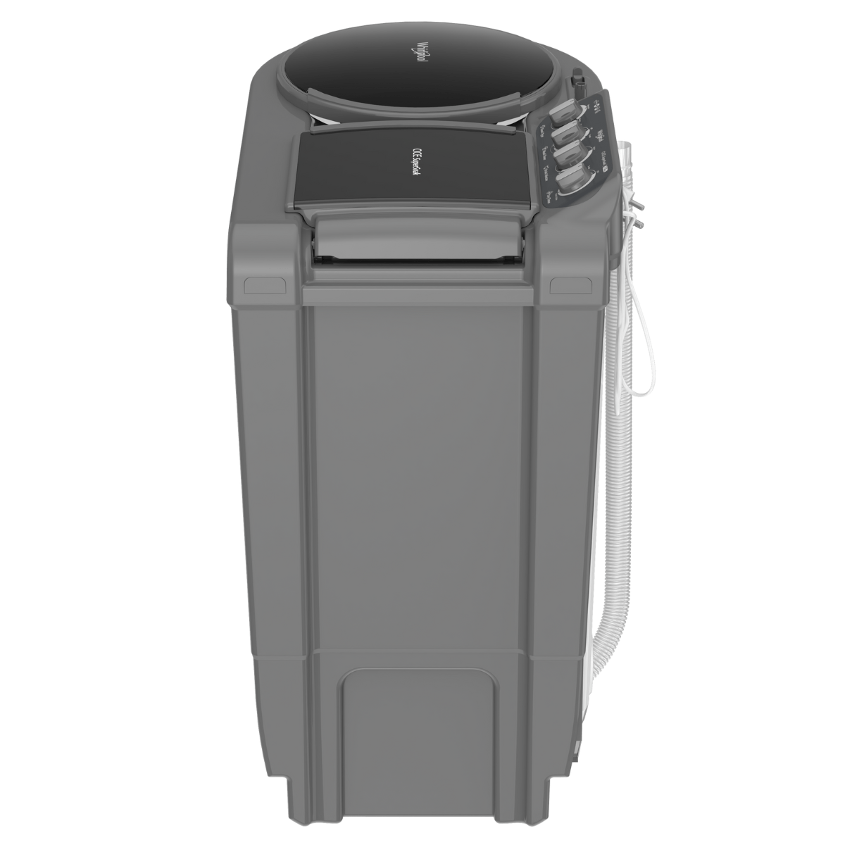 Whirlpool 7.5 Kg 5 Star Ace Supreme Semi-Automatic Top Loading Washing Machine (ACE 7.5 SUPREME, Grey Dazzle, Fast Drying)-30273