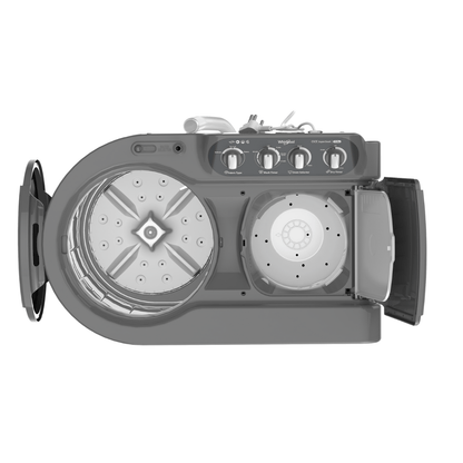 Whirlpool 7.5 Kg 5 Star Ace Supreme Semi-Automatic Top Loading Washing Machine (ACE 7.5 SUPREME, Grey Dazzle, Fast Drying)-30273