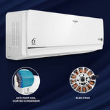 Whirlpool 1.5 Ton 5 Star Inverter Split AC (Copper Condenser, 6th Sense Technology, Xpand 5-in-1 Convertible, R32 Refrigerant, White, 1.5T 5-Star Glossy Finish)-41487