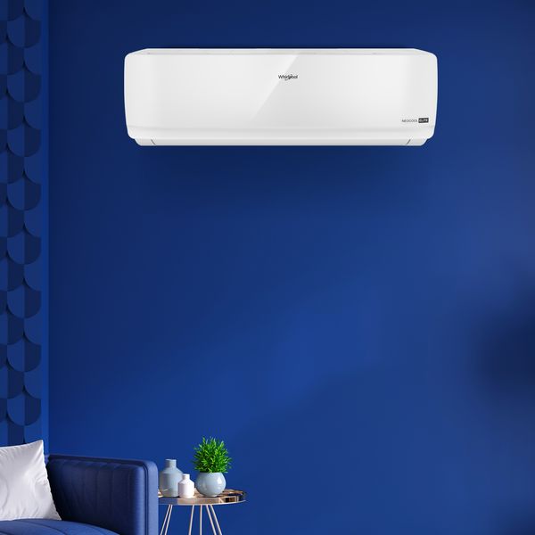 Whirlpool 1.5 Ton 3 Star Fixed Speed Split AC (Copper Condenser, R32 Refrigerant, White) - 5150W Cooling Power with 6th Sense Technology, Hidden Display, and Stabilizer Free Operation-41489