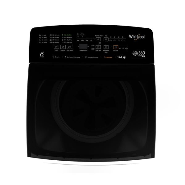 Whirlpool 10kg 5-Star 360 Bloomwash Top Load Washing Machine (Graphite Grey, In-Built Heater, Stainwash, Hard Water Wash)-31688
