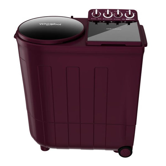 Whirlpool 8.5 Kg 5 Star Semi-Automatic Washing Machine with Turbo Dry Technology & Rat Mesh (Wine Dazzle, 30351)