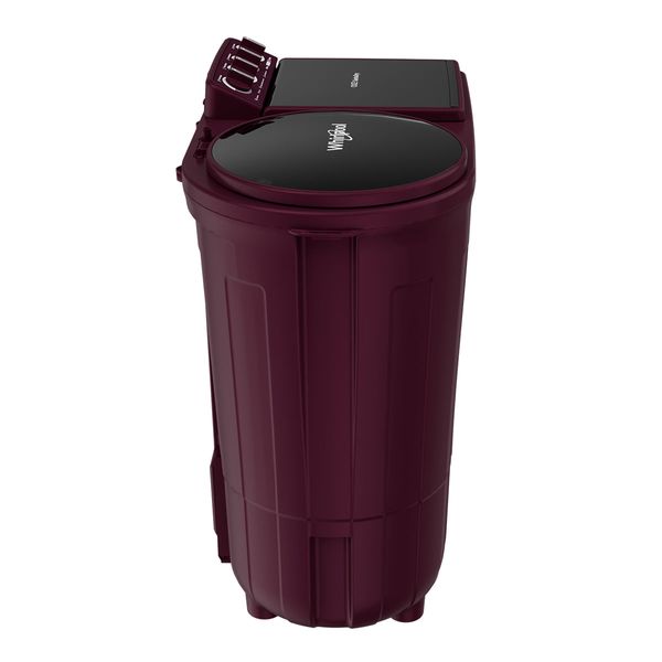 Whirlpool 8.5 Kg 5 Star Semi-Automatic Washing Machine with Turbo Dry Technology & Rat Mesh (Wine Dazzle, 30351)