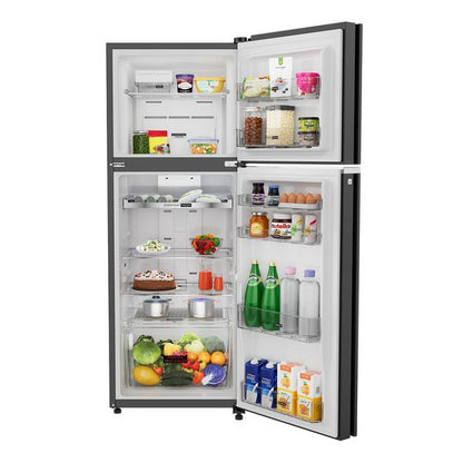 Whirlpool 308L 3 Star Frost-Free Double Door Refrigerator with Convertible Modes and 6th Sense Nutri Lock Technology-Black Glass (22213)