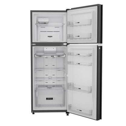 Whirlpool 308L 3 Star Frost-Free Double Door Refrigerator with Convertible Modes and 6th Sense Nutri Lock Technology-Black Glass (22213)