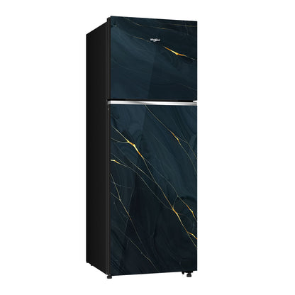 Whirlpool 308L 3-Star Inverter Frost-Free Refrigerator with Convertible & Nutri lock Technology, Black Glass Finish (22214)