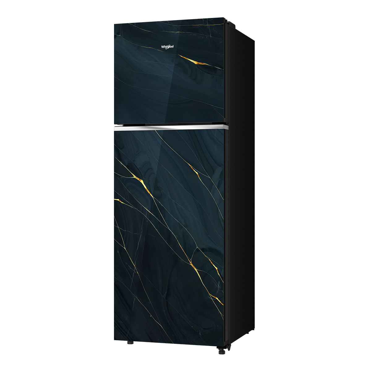 Whirlpool 308L 3-Star Inverter Frost-Free Refrigerator with Convertible & Nutri lock Technology, Black Glass Finish (22214)