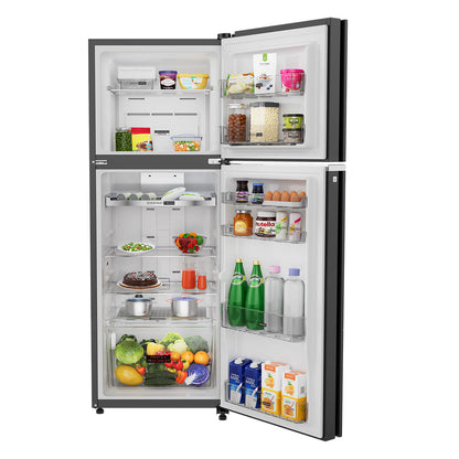 Whirlpool 308L 3-Star Inverter Frost-Free Refrigerator with Convertible & Nutri lock Technology, Black Glass Finish (22214)