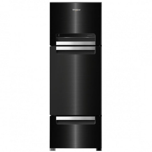 Whirlpool 235 L 3 Star Three Door Frost Free Refrigerator with 6th Sense ActiveFresh Technology, Dedicated Fruit/Vegetable Zone, Zeolite Technology(Steel Onyx, 21146)