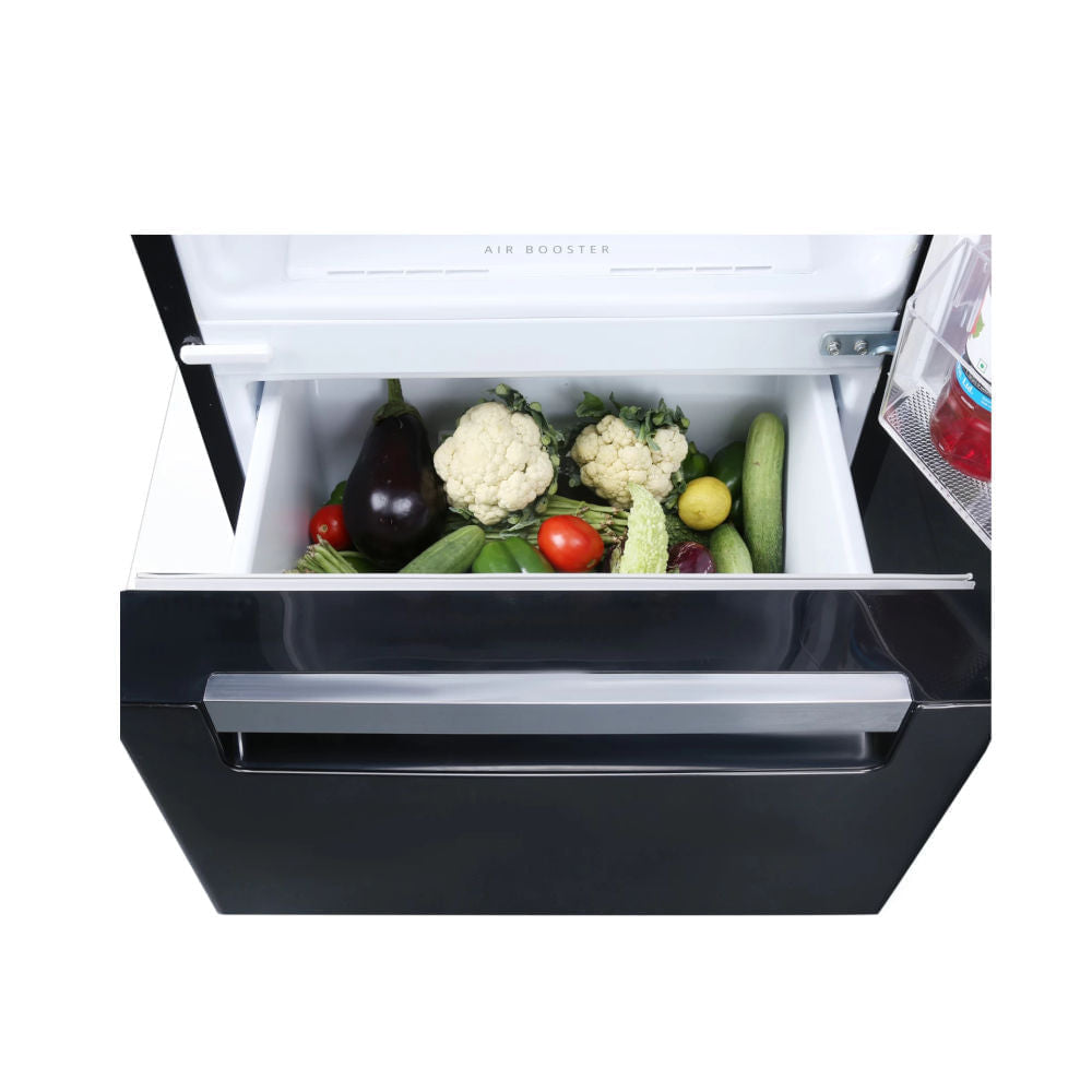 Whirlpool 235 L 3 Star Three Door Frost Free Refrigerator with 6th Sense ActiveFresh Technology, Dedicated Fruit/Vegetable Zone, Zeolite Technology(Steel Onyx, 21146)