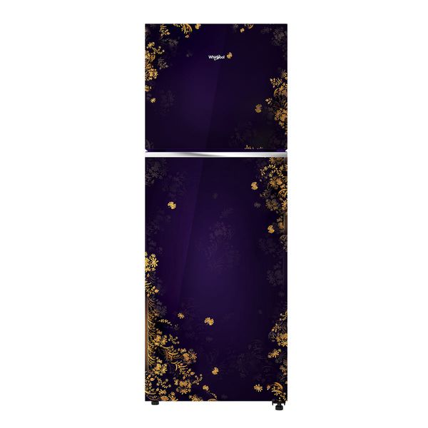 Whirlpool 235 L, 2 Star Frost Free Double Door Refrigerator with Toughened Glass Shelves, Purple (Karigari)-22224