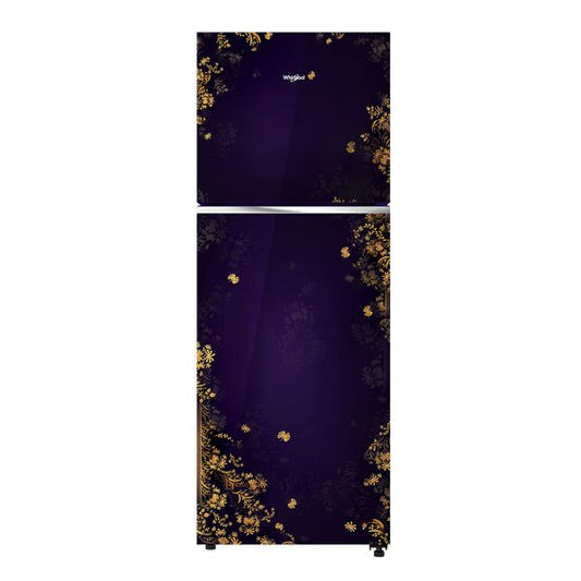 Whirlpool 235 L, 2 Star Frost Free Double Door Refrigerator with Toughened Glass Shelves, Purple (Karigari)-22224