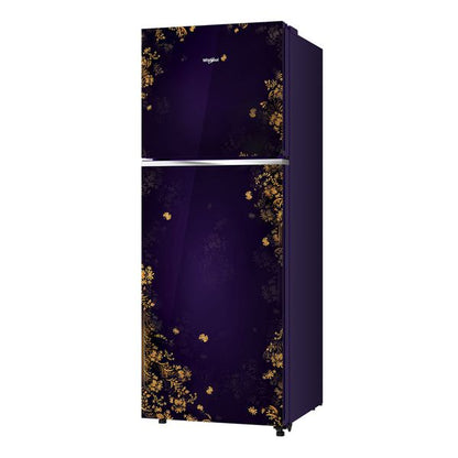Whirlpool 235 L, 2 Star Frost Free Double Door Refrigerator with Toughened Glass Shelves, Purple (Karigari)-22224