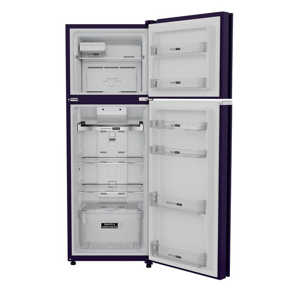 Whirlpool 235 L, 2 Star Frost Free Double Door Refrigerator with Toughened Glass Shelves, Purple (Karigari)-22224