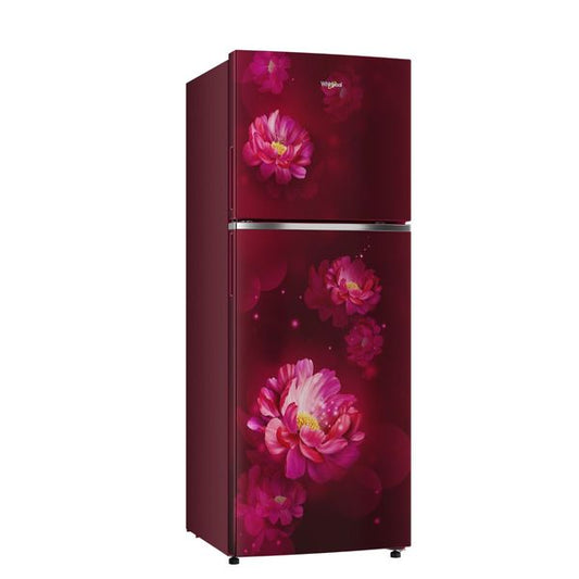 Whirlpool 235L 2 Star Frost-Free Double Door Refrigerator with Auto Inverter Connect,Wine Peony Pattern-22131