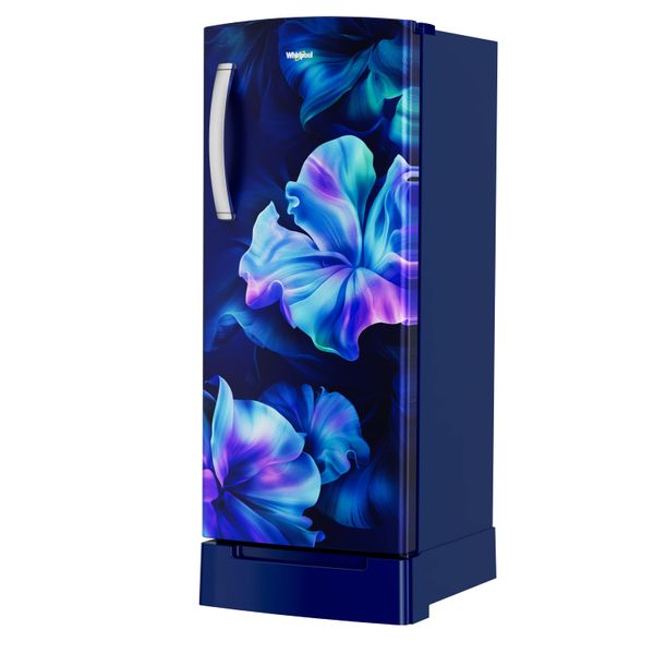 Whirlpool 192 L 5-Star Direct Cool Single Door Refrigerator with Intellisense Inverter Technology, Base Drawer, and MicroBlock Technology-(Sapphire Silk Blue, 73688)