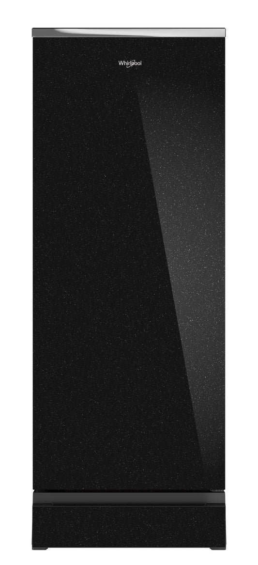 Whirlpool 192 L 3 Star Direct Cool Single Door Refrigerator with Base Drawer | Crystal Black, Toughened Glass Door | 7 Days Garden Freshness-73305