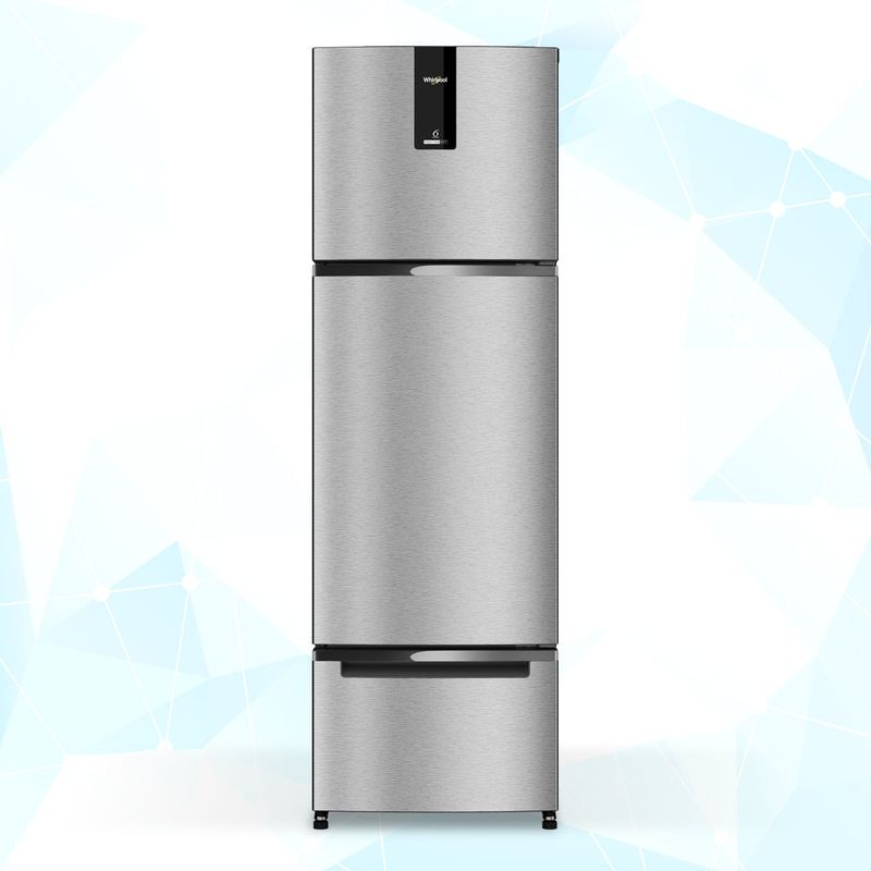 Whirlpool 237L 2-Star Frost Free Three-Door Refrigerator with 6th Sense Active Fresh Technology (22353)