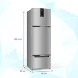 Whirlpool 237L 2-Star Frost Free Three-Door Refrigerator with 6th Sense Active Fresh Technology (22353)