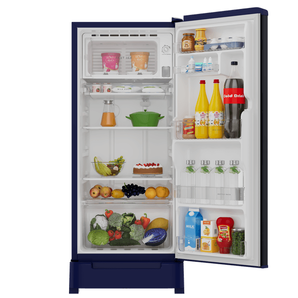 LG 224L 3-Star Direct Cool Single Door Refrigerator – Toughened Glass Shelves, Base Stand with Drawer, Stabilizer Free Operation, R-600A Refrigerant, Energy Efficient 118 kWh Annual Consumption-(GLD2336ZABW.DBWZEBN, Blue Water Lily) (Copy)