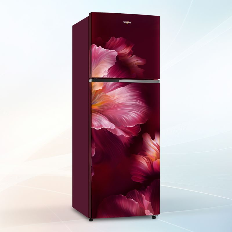 Whirlpool Neofresh 235 L 2 Star Frost-Free Double Door Refrigerator (Wine Velvet, Large Vegetable Crisper, Energy Efficient Cooling). 22318