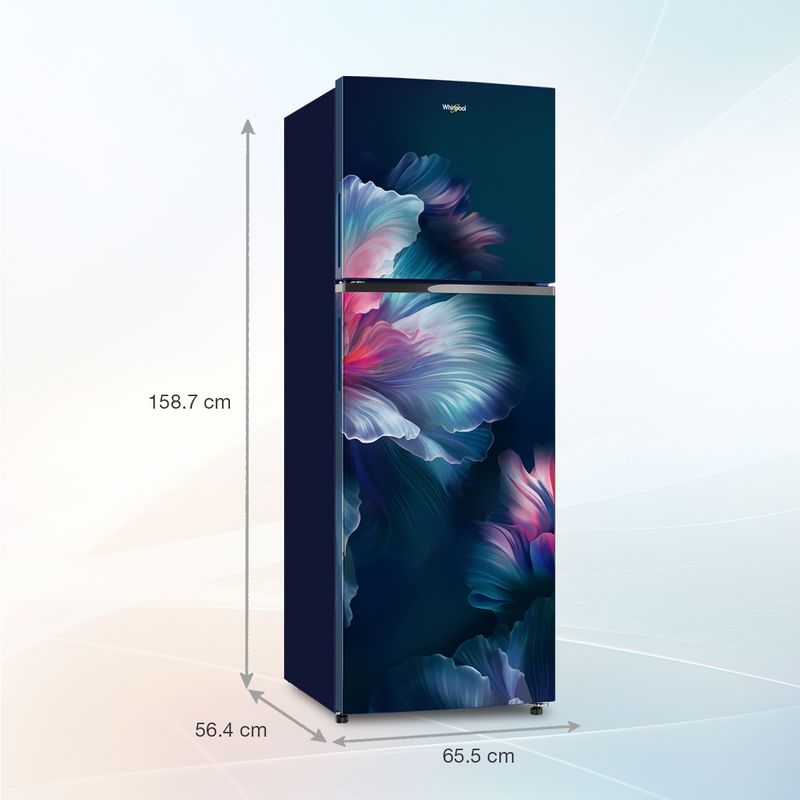 Whirlpool Neofresh 235 L 2 Star Frost-Free Double Door Refrigerator (Sapphire Velvet, Reciprocating Compressor, Large Storage). 22319
