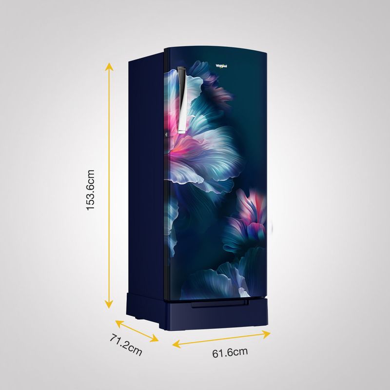 Whirlpool Icemagic Pro Plus 236 Litres 3 Star Direct Cool Single Door Refrigerator with Microblock Technology (73756, Sapphire)