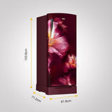 Whirlpool 236 L 5-Star Direct Cool Single Door Refrigerator with Intellisense Inverter, Auto Defrost, Base Drawer, and 4-in-1 Cooling Modes-(Wine Velvet, 73761)