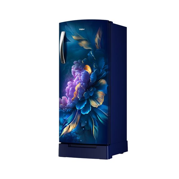 Whirlpool 192 L 3-Star Direct Cool Single Door Refrigerator With Base Drawer, Toughened Glass Shelves, 12-Hour Milk Preservation-(Sapphire Infinity Blue, 73677)