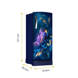 Whirlpool 192 L 3-Star Direct Cool Single Door Refrigerator With Base Drawer, Toughened Glass Shelves, 12-Hour Milk Preservation-(Sapphire Infinity Blue, 73677)