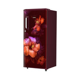 Whirlpool 184L 1-Star Direct Cool Single Door Refrigerator | Toughened Glass Shelves | Home Inverter Connect | Faster Ice Making & 12-Hour Cooling Retention | External Handle with Lock, Wine Spring-73581
