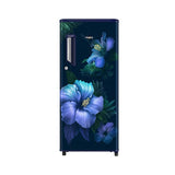 Whirlpool 184L 1-Star Direct Cool Single Door Refrigerator | Toughened Glass Shelves | Home Inverter Connect | Faster Ice Making & 12-Hour Cooling Retention | External Handle with Lock, Sapphire Spring Blue-73580