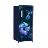 Whirlpool 184L 1-Star Direct Cool Single Door Refrigerator | Toughened Glass Shelves | Home Inverter Connect | Faster Ice Making & 12-Hour Cooling Retention | External Handle with Lock, Sapphire Spring Blue-73580