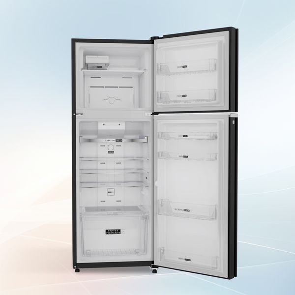 Whirlpool 235L 2-Star Frost-Free Double Door Refrigerator (22329, Crystal Mirror Glass Finish) | 6th Sense DeepFreeze Technology | Auto Connect to Home Inverter