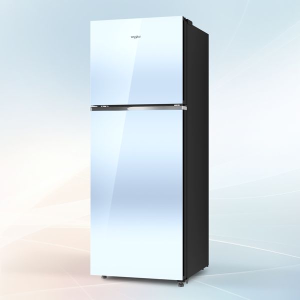 Whirlpool 235L 2-Star Frost-Free Double Door Refrigerator (22329, Crystal Mirror Glass Finish) | 6th Sense DeepFreeze Technology | Auto Connect to Home Inverter