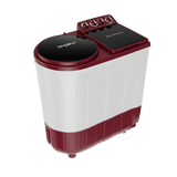 Whirlpool 8 Kg 5 Star Semi-Automatic Top Load Washing Machine (Coral Red, Super Soak Technology, 1400 RPM Spin Speed, Plastic Tub, Turbo Lint Filter, Wheel Support)-30360