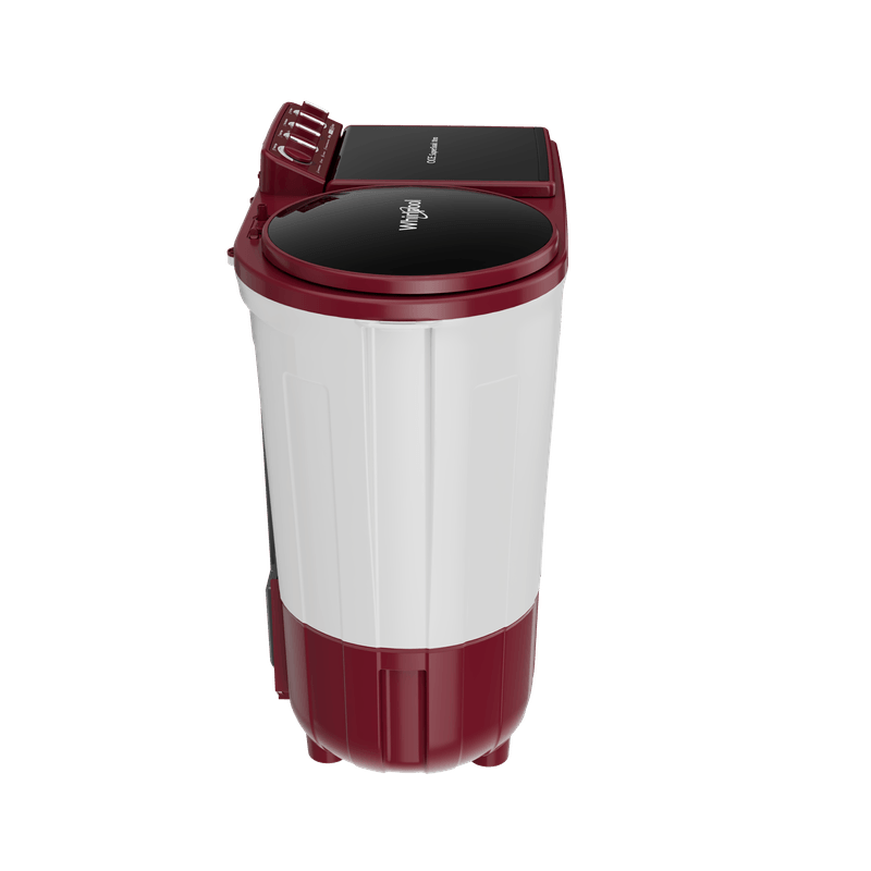 Whirlpool 8 Kg 5 Star Semi-Automatic Top Load Washing Machine (Coral Red, Super Soak Technology, 1400 RPM Spin Speed, Plastic Tub, Turbo Lint Filter, Wheel Support)-30360