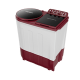 Whirlpool 8 Kg 5 Star Semi-Automatic Top Load Washing Machine (Coral Red, Super Soak Technology, 1400 RPM Spin Speed, Plastic Tub, Turbo Lint Filter, Wheel Support)-30360