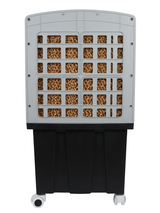 Novamax Titan 25L Personal Air Cooler | 1200 m3/h Air Delivery, 30ft Air Throw, 9-Inch Fan, 4-Way Cooling with Motorized Vertical Louvers, Inverter Compatible, Mosquito Free Design, Garden Hose Connection