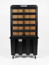 Novamax Proto+ 100L Desert Air Cooler | Extreme 90ft Air Throw, 4200m3/h Air Delivery, 18-Inch Fan, Auto Water Refill, Inverter Compatible, 4-Way Cooling with Motorized Auto Swing Louvers, 100 Litre Large Tank