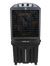 Novamax Apex 100L Desert Air Cooler | 3-Side Honeycomb Cooling Pads, Powerful 4200m3/h Air Delivery, 16-Inch Fan, 30ft Air Throw, Inverter Compatible, Mosquito Free Design, Garden Hose Connection, 4-Way Cooling Motorized Louvers