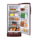 LG 224L 5-Star Direct Cool Single Door Refrigerator – Toughened Glass Shelves, Base Stand with Drawer, Stabilizer Free Operation, R-600A Refrigerant, Energy Efficient 118 kWh Annual Consumption-(GL-D2356ZARW, Red Water Lily)
