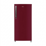 Haier 165L 1-Star Direct Cool Single Door Refrigerator with External Handle and LED Lighting-(Red Mono, HRD-1851BBRA-P)