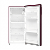 Haier 165L 1-Star Direct Cool Single Door Refrigerator with External Handle and LED Lighting-(Red Mono, HRD-1851BBRA-P)