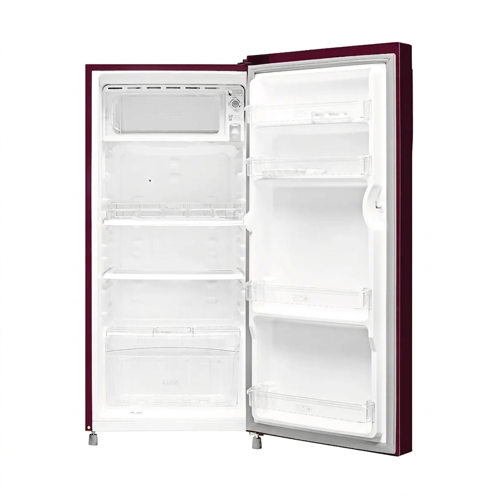 Haier 165L 1-Star Direct Cool Single Door Refrigerator with External Handle and LED Lighting-(Red Mono, HRD-1851BBRA-P)